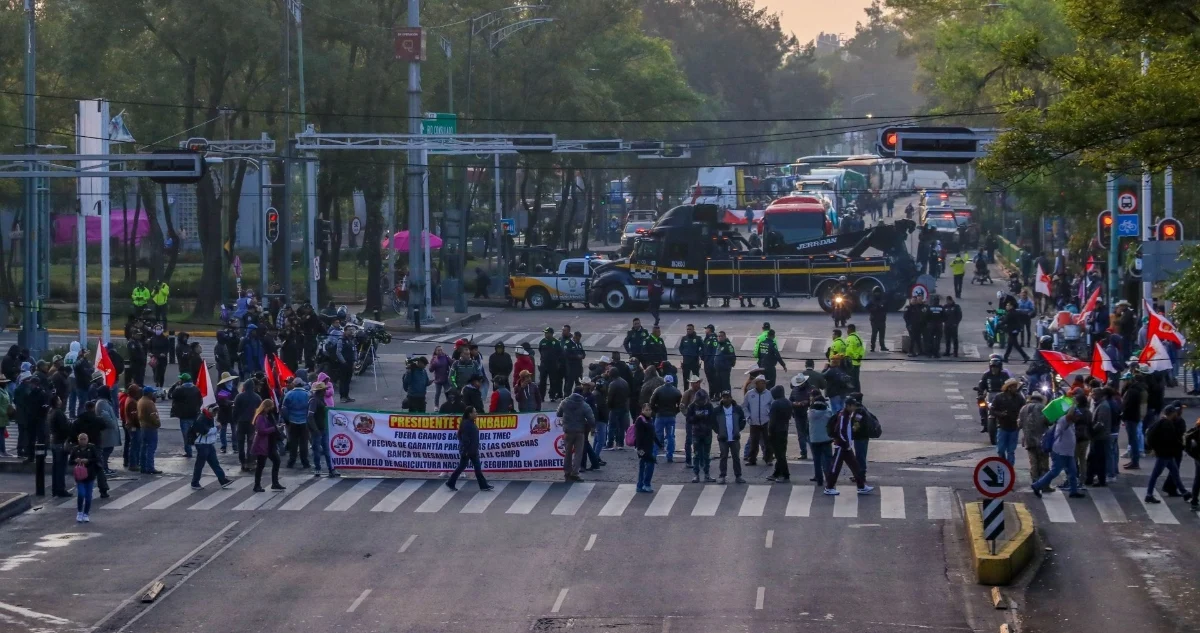 Megamarcha de transportistas en vivo
